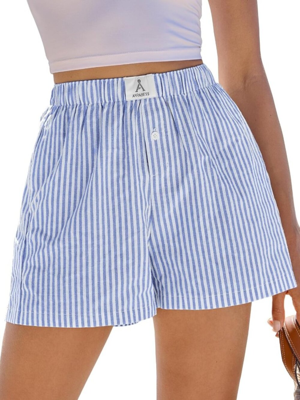 Gingham Pajama Boxer Shorts for Women | Summer Casual Lounge Sleep Plaid Y2K